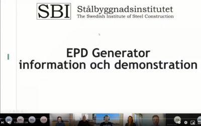 Seminarium om EPD:er och EPD-generator