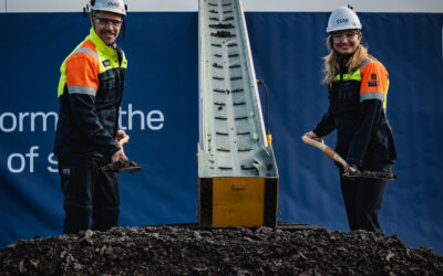 Vice statsministern och SSABs vd tog första spadtaget för nytt stålverk i Luleå